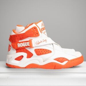 Ewing Athletics Rogue Sz 11.5 White Orange Basketball Shoes Retro Y2K HipHop 90s